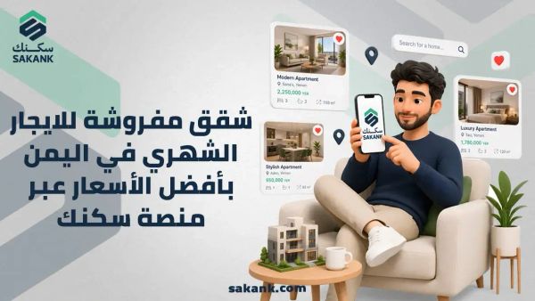 شقق مفروشة للايجار الشهري في اليمن
